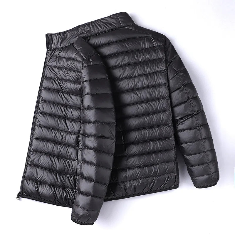 Mens  Portable Ultra Light Thin  White Duck Down Jackets